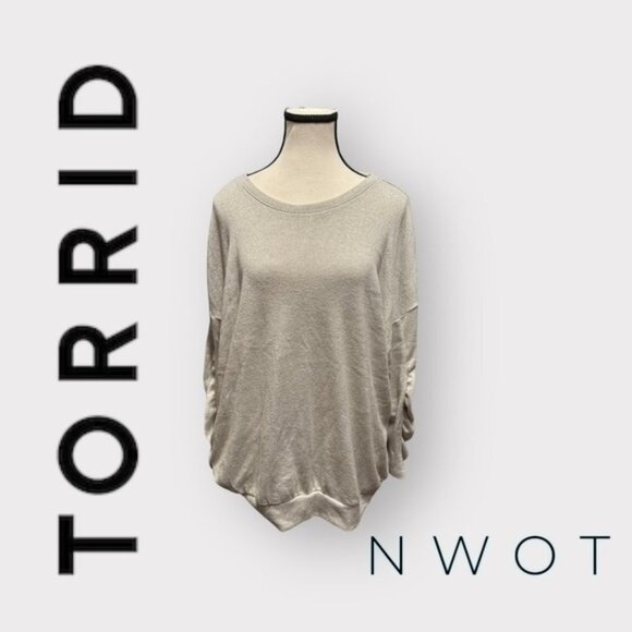 NWOT torrid Sparkle Knit Drop Shoulder 3 3X 3XL 22 24  XXXL - Picture 2 of 13